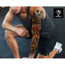 3.5 in x 2.5 in. Koi Temporary Tattoo Sleeve Japanese Tattoo Koi Fish Tattoo Etsy