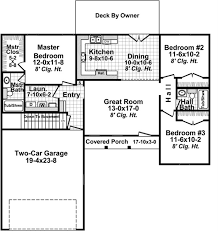 Ranch house plans usually rest on slab foundations which help rectangle simple ranch house plans luxury rectangle simple ranch house plans rectangle shaped floor plans ranch open concept. Small House Plans Floor Plan 3 Bedrms 2 Baths 1216 Sq Ft 141 1256