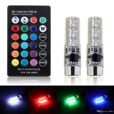 12v T10 5050 Led Rgb Multi Color Auto Car Interior Light Bulb Wedge Side Strobe Dashboard Indicator Lamp Remote Control Clt 20y Led Bulb Auto Led Bulb Automotive From Hblx 5 92 Dhgate Com
