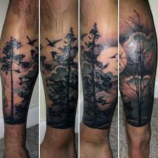 Top 101 Forest Tattoo Ideas 2020 Inspiration Guide Forest Tattoos Lower Leg Tattoos Leg Tattoos