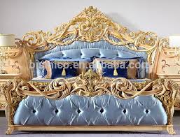 Bed + 2x bedside table 3 piece bedroom set designer luxury bedroom. Source Luxury Italian Style Gold Leaf Bedroom Furniture Baroque Palace Style Beige King Size Bed Bed Linens Luxury Luxury Bedroom Furniture Double Bed Designs
