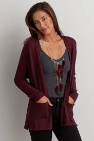 This cardigan features an open face, front pockets, and a ribbed hem and sleeve cuffs. Newest Cardigan American Eagle Sale Off 60