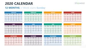 You can easily likewise discover concepts from good friends and family. 2020 Calendar For Powerpoint And Google Slides Showeet Com