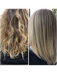 vorher nachher effekt keratin dauerwellen lange haare frisuren lange haare dauerwelle lange haare