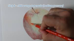 Step 2 i mark the skin of the apple and add a long shape for the stem. Red Apple Tutorial Sharpened Artist
