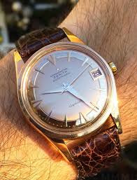 Stunning Vintage Omega Zenith Captain Chronometer In 18k Solid Gold Circa 1950s Luxury Watches For Men Best Watches For Men Zenith Watches