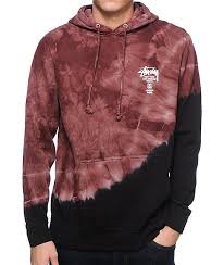 Black And Orange Tie Dye Hoodie Stussy World Tour Tie Dye Hoodie Tie Dye Fashion Zumiez Outfits Tie Dye Hoodie