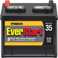 everstart maxx lead acid automotive battery group 35n