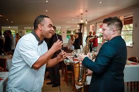 Manu Le Chef Cuisinier Et Adrian Le Saxophoniste Chacun Joue De Son Instrument Picture Of Hostellerie Du Port De Groslee Saint Benoit Tripadvisor