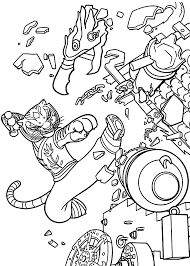 Master Tigress From Kung Fu Panda Coloring Pages For Kids Printable Free Panda Coloring Pages Coloring Books Kung Fu Panda