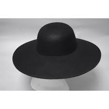Black Wide Brim Sailor Boater Felt Plain Hats W0116a Black Sun Yorkos Zoria