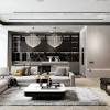 Small space modern living room interior design. 3