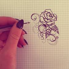 Simple Rose Tattoo Design By Kaylielou On Deviantart Rose Tattoo Design Simple Rose Tattoo Rose Tattoos