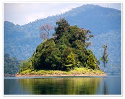 Constituted by three small islands; Lake Kenyir Wonderful Malaysia