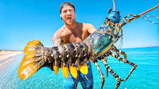 Catching Giant Lobsters For Food On Remote Island - YouTube