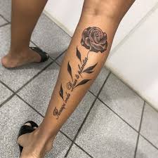 These rose tattoo designs are a global option because of its natural beauty. Rose Tattoo On The Calf Of 23 Rose Tattoos To Help Beautiful Women Personalize Rose Tattoos For Women Leg Tattoos Women Rose Tattoos