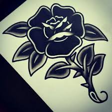 Black Rose Traditional Tattoo Traditional Tattoo Flowers Rose Tattoos