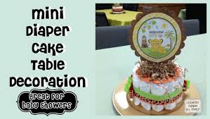 Mothers to be love them. Mini Diaper Cake Table Decoration Youtube