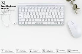 Free Keyboard Mockup Psd Template Psd Templates Mockup Psd Mockup