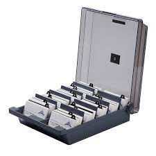 4.7 out of 5 stars. Office Equipment Supplies Business Card Holder File Card Name Card Storage Box Organizer 1000 Cards Desk Accessories