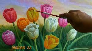 50 contoh gambar lukisan bunga sederhana yang indah di dunia contoh lukisan bunga dan pohon. Cara Menggambar Melukis Bunga Tulip How To Draw Tulip Flower By Dandan Sa Tutorial Part 6 Youtube