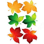 Dekoracje Jesienne Liście na okna do przedszkola D-196