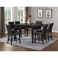 Includes one table and 4 matching chairs. Markina 7 Piece Square Marble Counter Height Set With Counter Chairs In Black Mk5454mt600tlcb7pc
