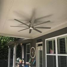 Standard ceiling fan sizes range between 44 and 52, making anything 60 or larger a big deal. Kensgrove 72 In Integrated Led Indoor Outdoor Brushed Nickel Ceiling Fan Ceiling Fans Home Garden