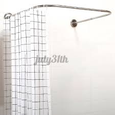 Target / home / shower stall curtain rod (109). Good Quality Stainless Steel Adjustable Curved Shower Curtain Rod U Shape Bathroom Rod Shopee Malaysia