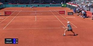 Jannik Sinner batte Moller e vola agli ottavi: i migliori colpi del match