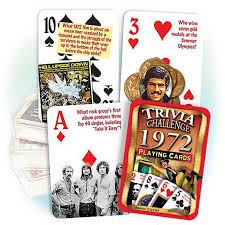 Quiz of the year 1972 1. Partypro Pc1972 1972 Trivia Playing Cards Walmart Com Walmart Com