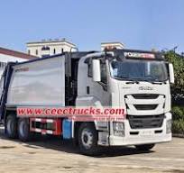 Buy Isuzu giga 6UZ1 engine rear loader recycling truck ...