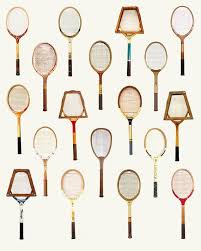 Vintage Tennis Racquet Poster Art Wall Print Wimbledon French Us Australia Open Tennis Sports In 2020 Vintage Tennis Tennis Posters Tennis Racquet