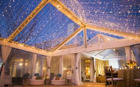 Get Lit Market Lights Interspersed With Twinkle Lights Create A Starry Sky Effect The Amber Wash Lights Ours Are S Market Lighting Clear Tent Twinkle Lights