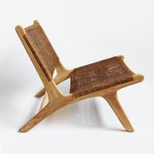 Contemporary Modern Teak Wicker Easy Chair For Sale Image 3 Of 5 Furniture Design Chair Furniture Chair Midcentury Modern Dining Chairs