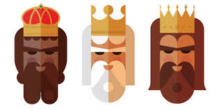 Tres Reyes Con Corona Y Manto Ilustración Ilustraciones svg, vectoriales,  clip art vectorizado libre de derechos. Image 56548957