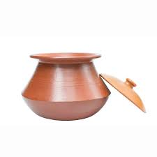 Clay has been used as cookware by people for generations. Red Clay Handi Earthen Pots For Cooking 3 Ltr With Lid Clay Pot Cast Iron Pan Cast Iron Cookware Ecocraft India