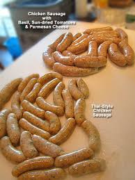 Anyone can make homemade sausage. Chicken Sausage With Sun Dried Tomatoes Basil Parmesan Cheese Homemade Sausage Recipes Chicken Sausage Chicken Sausage Recipes