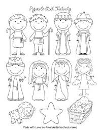 Popsicle stick monsters from i heart arts n crafts. Popsicle Nativity Puppets And Coloring Page By Preschool Mama Tpt