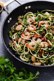 If you heat up the pasta sauce and toss the zucchini noodles in, you're good to go. Zucchini Pasta Carbonara With Shrimp The Real Food Dietitians