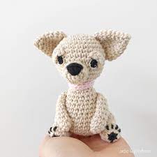 Customisable Chihuahua Crochet Amigurumi With Collar Crochet Etsy Crochet Amigurumi Amigurumi Pattern Yarn Dolls
