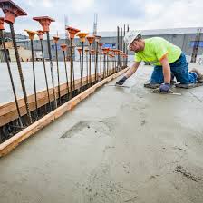 Ideally, rest the narrow side of the screed board over the top of the form. How To Cure Concrete With Water And Plastic Membranes