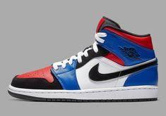 Air Jordan 1 Mid Se White Hyper Royal Black Air Jordan 1 Mid App Air Jordan 1 Mid Appears In A Top 3 Colorway Kicks Dope Music Jordans Jordan 1 Mid Air Jordans