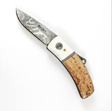 Kut Birdseye White Linen From Workerman Folding Knives Knife Damascus Steel