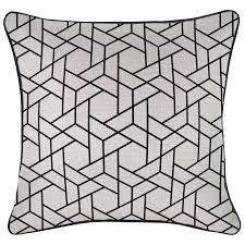 Find the perfect outdoor cushions and cushion covers at spotlight. Cushion Cover With Black Piping Milan Black 45cm X 45cm Escape To Paradise Custom Made