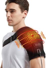 Rishaw Heated Shoulder Support Brace,Heated Shoulder Massage with AC  Adapter,Shoulder Heat Pad for Men Women Shoulder Pain Relief Rotator Cuff  AC Joint Dislocation with Mesh Pocket : Amazon.co.uk: Health & Personal Care