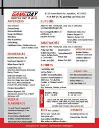 We help you make gameday easier! Menu Game Day Sports Bar Appleton Wi