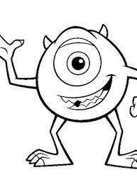 The parallel city of monstropolis is inhabited by monsters and powered by the screams of children in the human world. Monsters Inc Coloring Page Monster Inc Mike All Kids Network