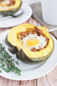 Breakfast Stuffed Acorn Squash Fake Ginger Paleo Pumpkin Waffles Recipes Acorn Squash Recipes