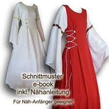 Schnittmuster Mittelalterkleid E Book 34 52 Mittelalter Kleid Mittelalter Kleidung Mittelalter Mode